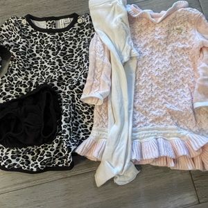 Fall/ winter dresses & sets 12m girls